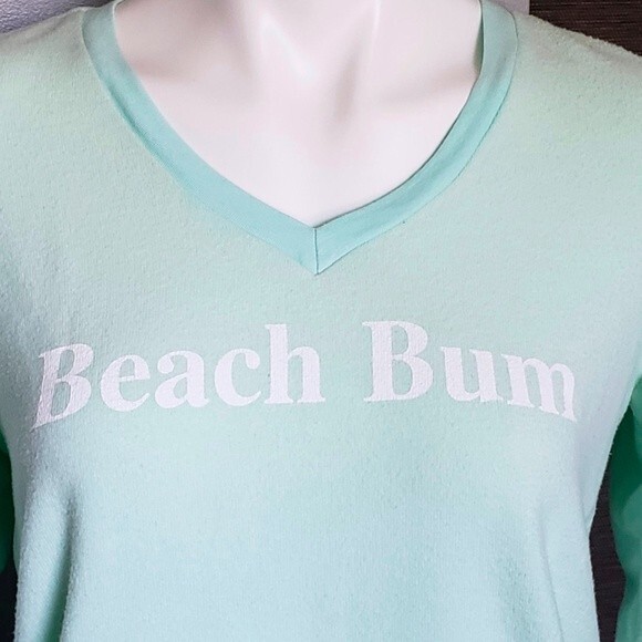 Wildfox NEW Beach Bum V Neck Sweatshirt Jumper XS - Picture 2 of 5